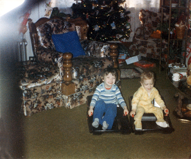 83-12-25, 03, Brian and Michael, Christmas, Nutley, NJ