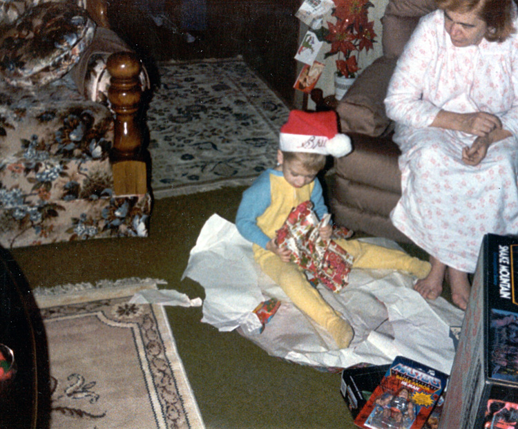 84-12-25, 07, Grandma and Brian, Belleville, NJ