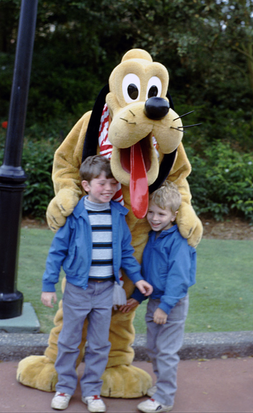 86-12-30, 04, Michael and Brian, Disney World in Florida