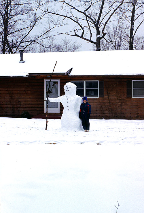 89-12-29, 06, Brian & Snowman, Dingmans Ferry, PA