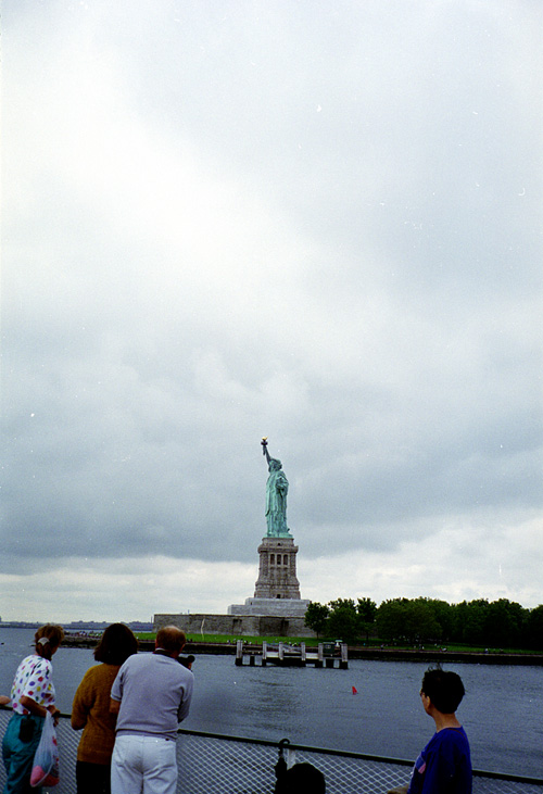 94-08-01, 09, Statue of Liberty from Ferry, NY