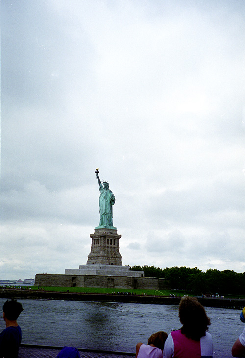 94-08-01, 10, Statue of Liberty from Ferry, NY