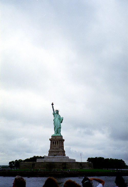 94-08-01, 12, Statue of Liberty from Ferry, NY