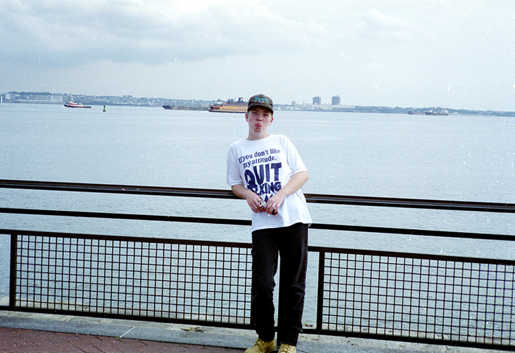 94-08-01, 23, Michael at the Statue of Liberty, NY