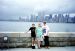 94-08-01, 05, Brian, Grandma, and Michael at Elis Island, NY