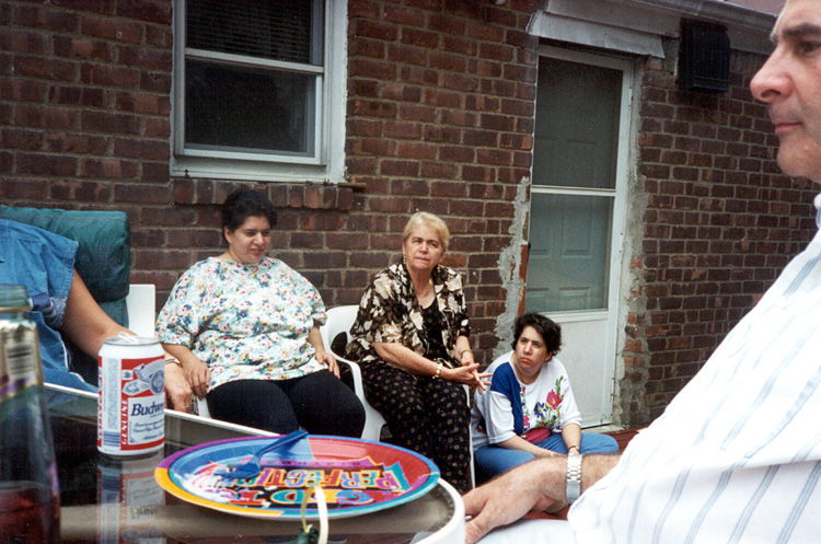 94-09-17, 15, Karen, Grandma, Nancy, Gerry, Linda's 40th