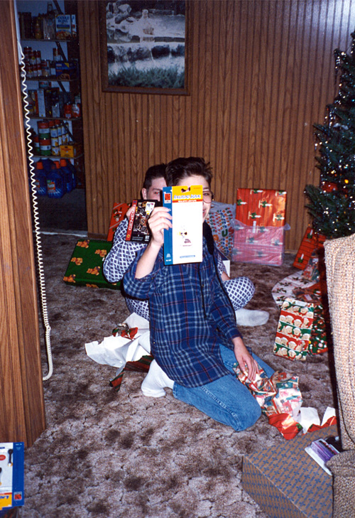 94-12-25, 07, Michael and Brian, Christmas, Saddle Brook, NJ