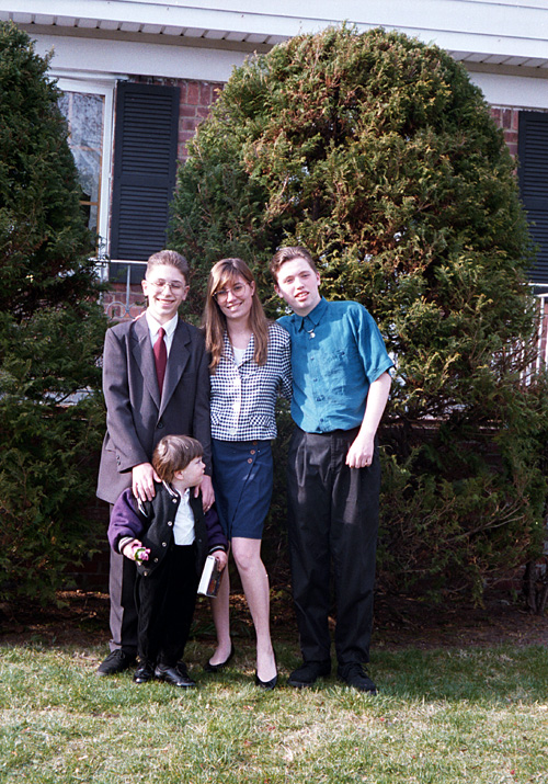 95-04-02, 19, Brian, PJ, MaryEllan & Michael, Confirmation