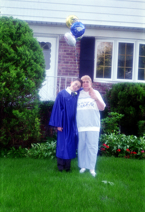 95-06-25, 07, Brian, Grandma, Brians Graduation, Saddle Brook