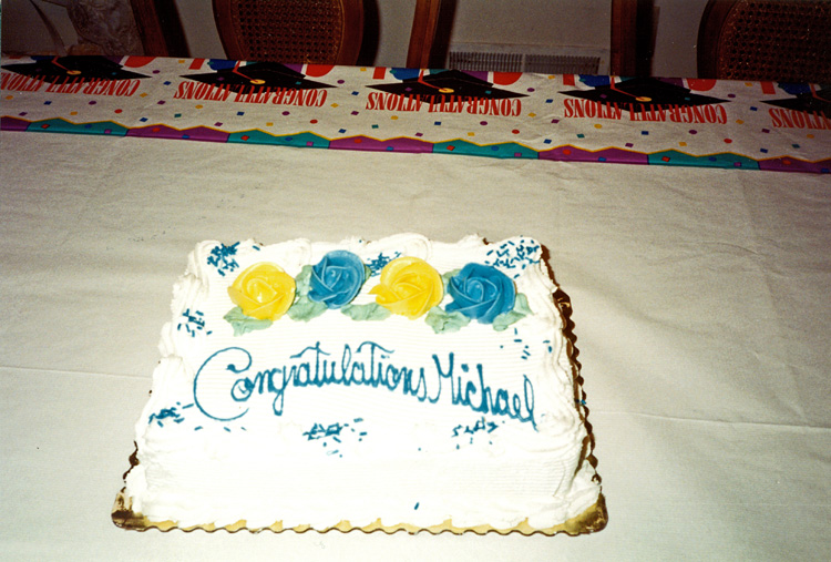 97-06-19, 28, Graduation Cake, Michael's Graduation, SB, NJ