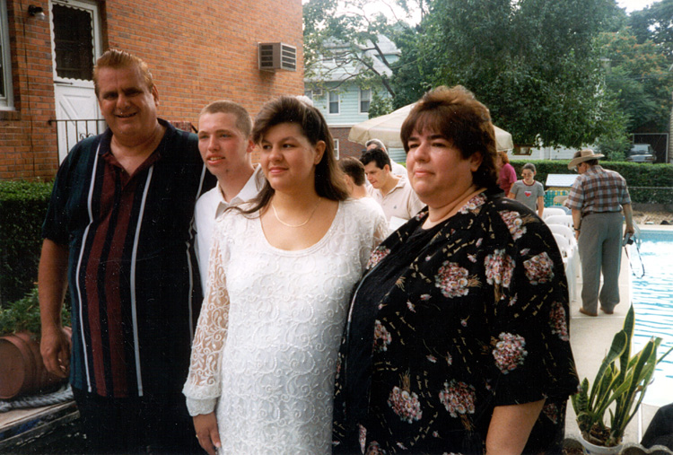 97-08-16, 12a, Bill, Michael, Lisa and Dirinne, Wedding