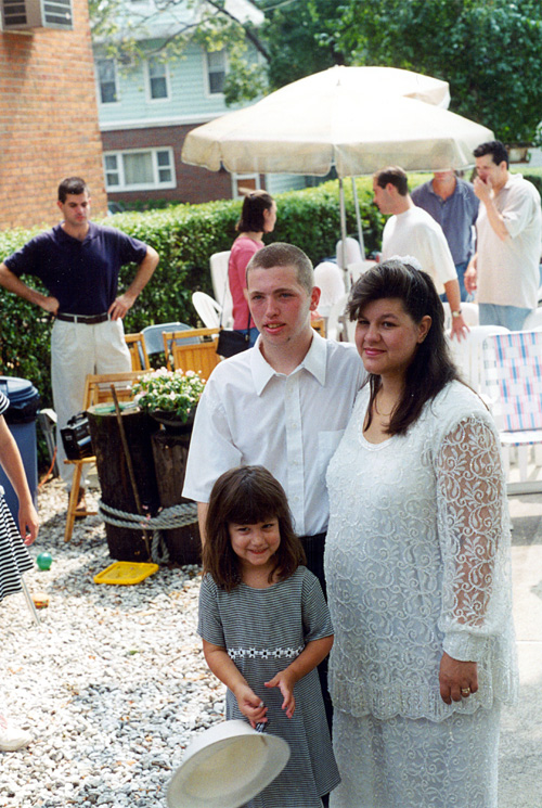 97-08-16, 24a, Michael, Andrea and Lisa, Wedding