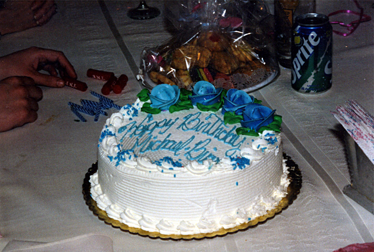 98-04-12, 14, Cake, Michael & Brian's Birthday