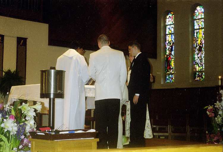 98-04-19, 01, Brian, Miikey, and Michael, Christening