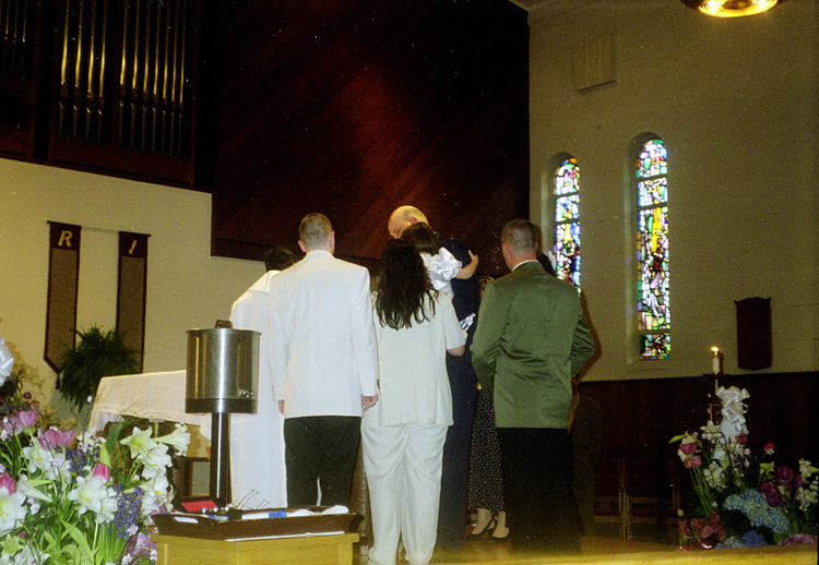 98-04-19, 03, Andrea, Lisa, and Michael, Christening