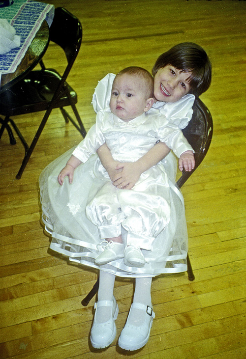 98-04-19, 11, Andrea and Miikey, Christening