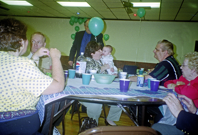 98-04-19, 16, Bill, Mikey and Dorinne, Christening