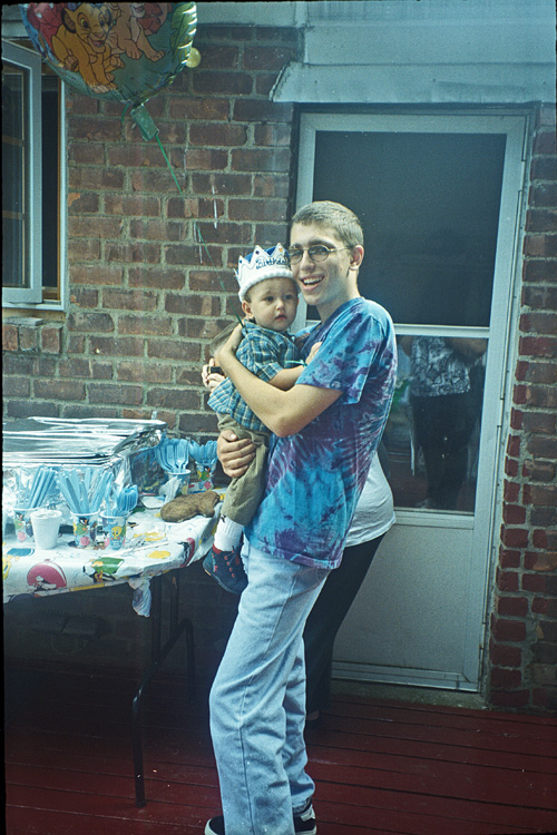 98-09-19, 07, Mikey and Brian, 1st Birthday