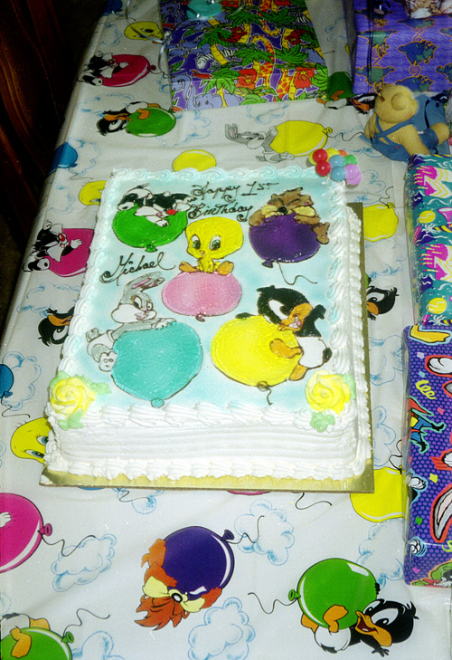 98-09-19, 12, Mikey's Cake, 1st Birthday