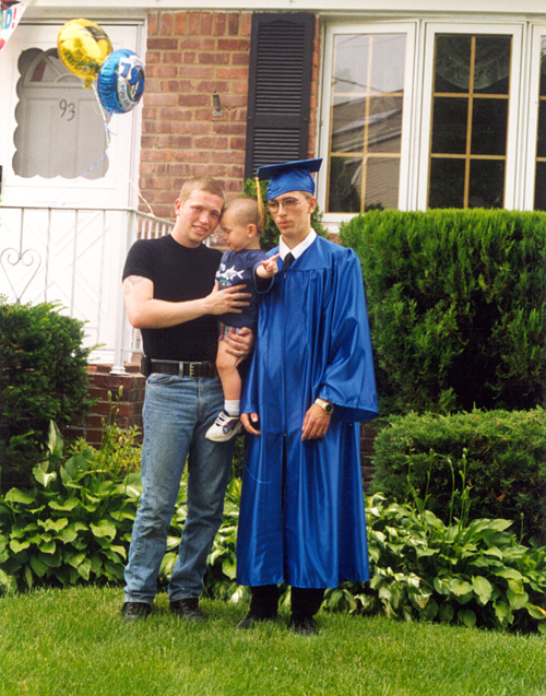 99-06-25, 02s, Michael, Mikey, and Brian, Brian's Graduation