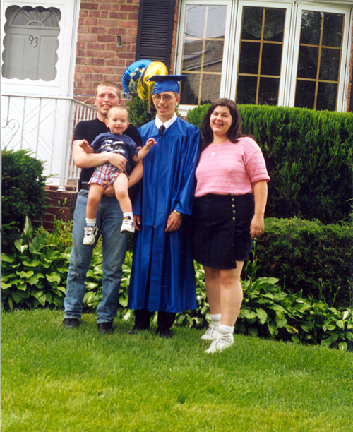 99-06-25, 04s, Michael, Mikey, Brian and Lisa, Brian's Grad