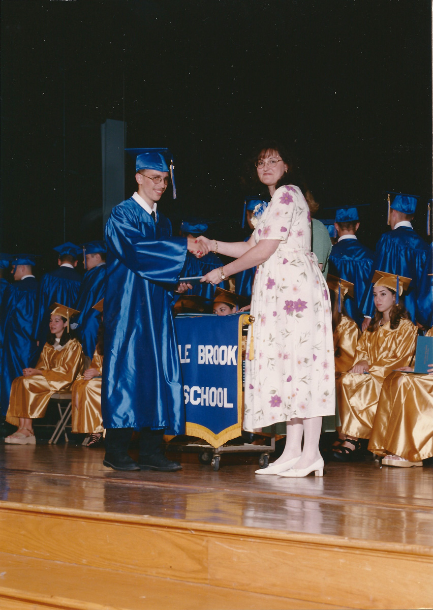 99-06-25, 14a, Stage, Brian's Graduation