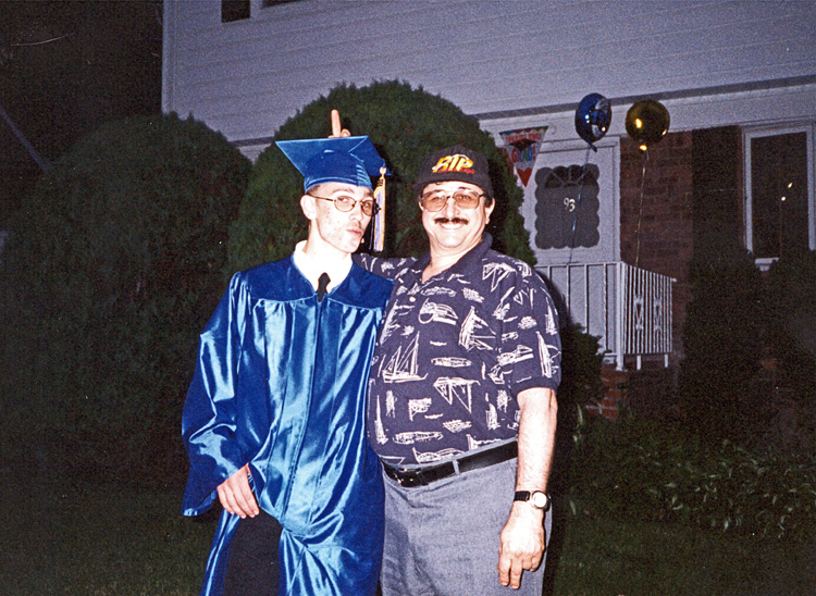 99-06-25, 22s, Brian amd Mike, Brian's Graduation