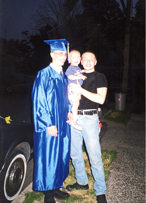 99-06-25, 31s, Brian, Mikey and Michael, Brian's Graduation