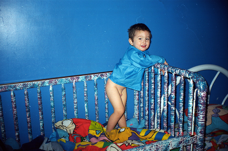 99-12-29, 07, Mikey geting ready for bed, Clifton, NJ