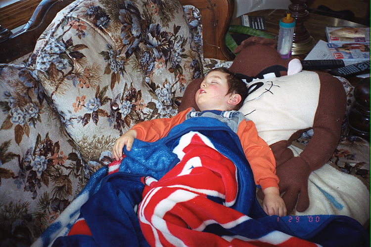 00-01-29, 14, Mikey asleep, Saddle Brook, NJ