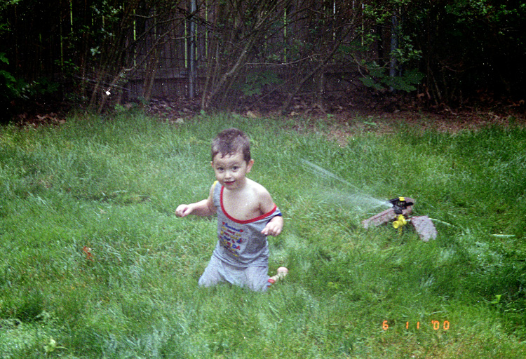 00-06-11, 12, Mikey in sprinklers