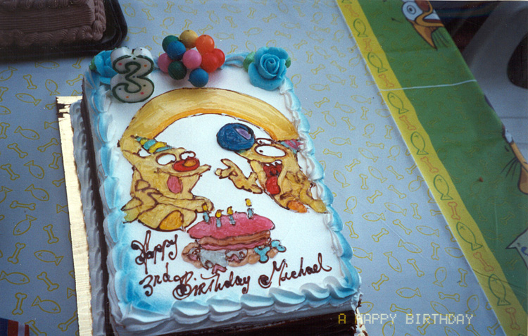 00-09-17, 20s, Mikey's Birthday Cake, Mikey's 3rd Birthday