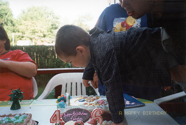 00-09-17, 21s, Mikey Blowing out Candles, Mikey's 3rd