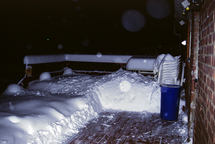 00-12-30, 11, Big Snow of 2000', Rear Porch, Saddle Brook, NJ