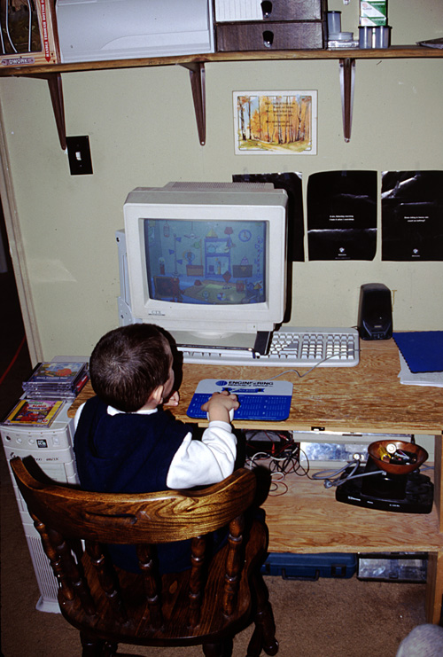 01-01-21, 00, Mikey on Computer, Saddle Brook, NJ