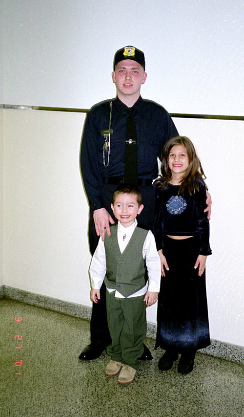 01-03-27, 21, Mikey, Michael & Andrea, Michael's Police Grad