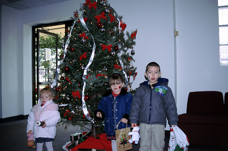 01-12-16, 12, ITT Christmas Party, Briana, Janisa & Mikey