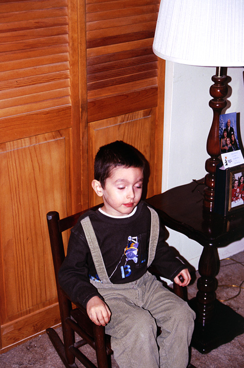 02-03-30, 01, Mikey in Rocking Chair, Saddle Brook, NJ