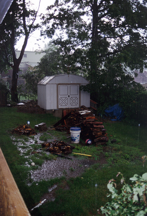 02-06-20, 04, Rain, Porch, Saddle Brook, NJ