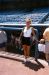 03-08-29, 06, Lori in front of dugout, Yankee Game