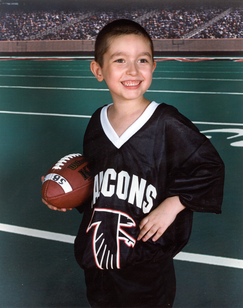 03-10-14, 01, Mikey with Football on the Facons