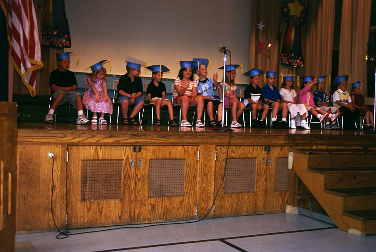 04-06-15, 14, Mikey during Kindergarten Graduation