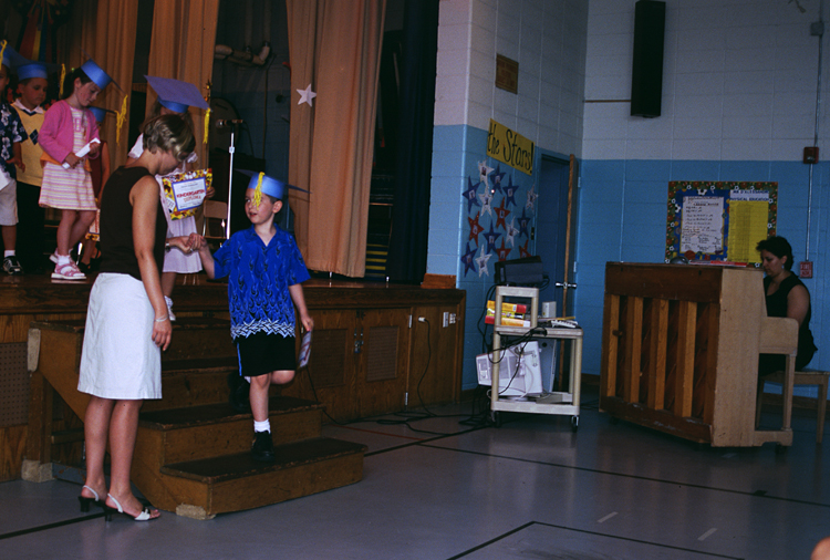 04-06-15, 26, Mikey during Kindergarten Graduation