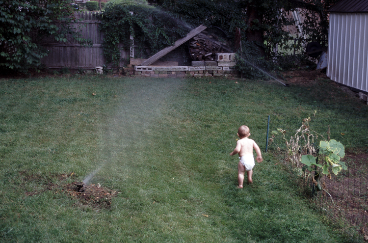 04-08-15, 05, Connor in the sprinklers