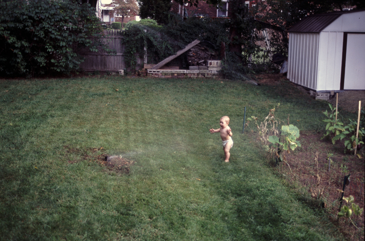 04-08-15, 06, Connor in the sprinklers