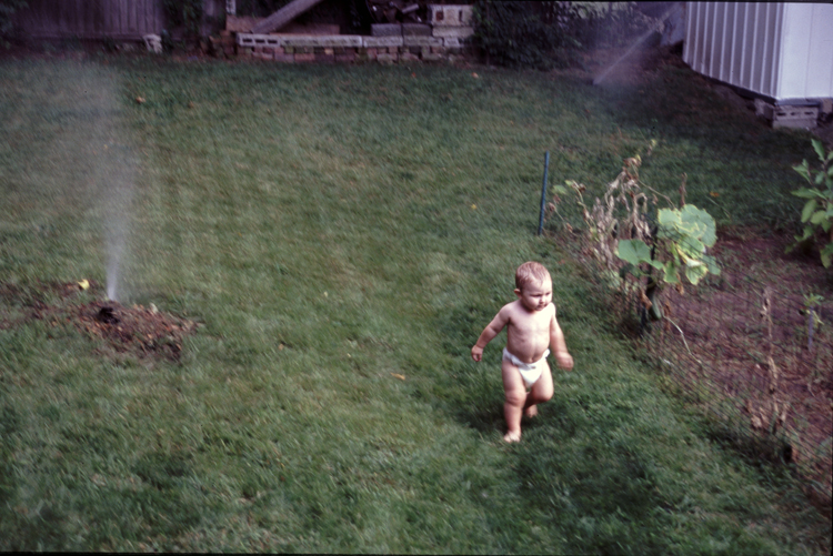 04-08-15, 08, Connor in the sprinklers