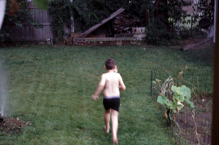 04-08-15, 18, Mikey and Connor in the sprinklers