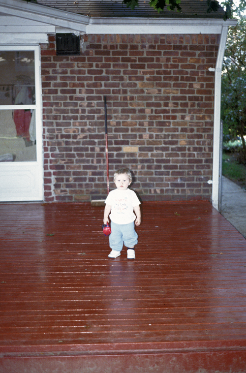 04-10-03, 18, Connor with his cup, Mikey and Linda's Birthday