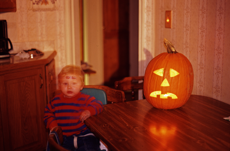 04-10-16, 14, Connor with carved pumpkin, New Jersey