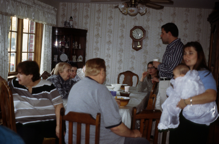 04-11-21, 27, Dorinne, Grandma, Karen, Bill, Tammy, David, Kaitlyn, Mary-Ellan, Baptism